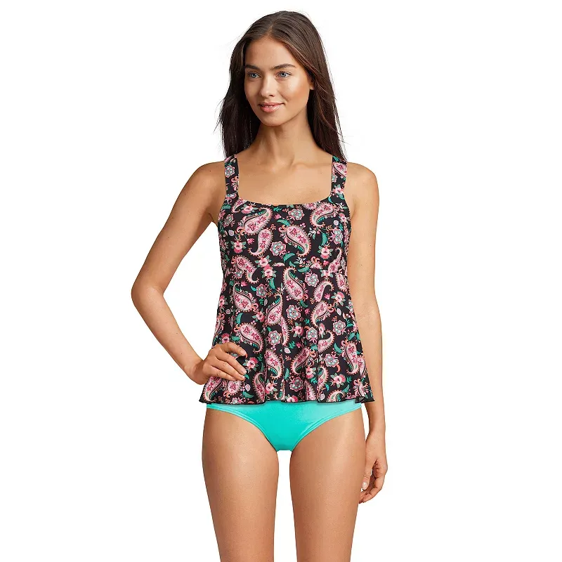 Lands' End Women's Flutter Tankini Top