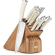 Wusthof Classic Ikon Creme 10-Piece Acacia Knife Block Set