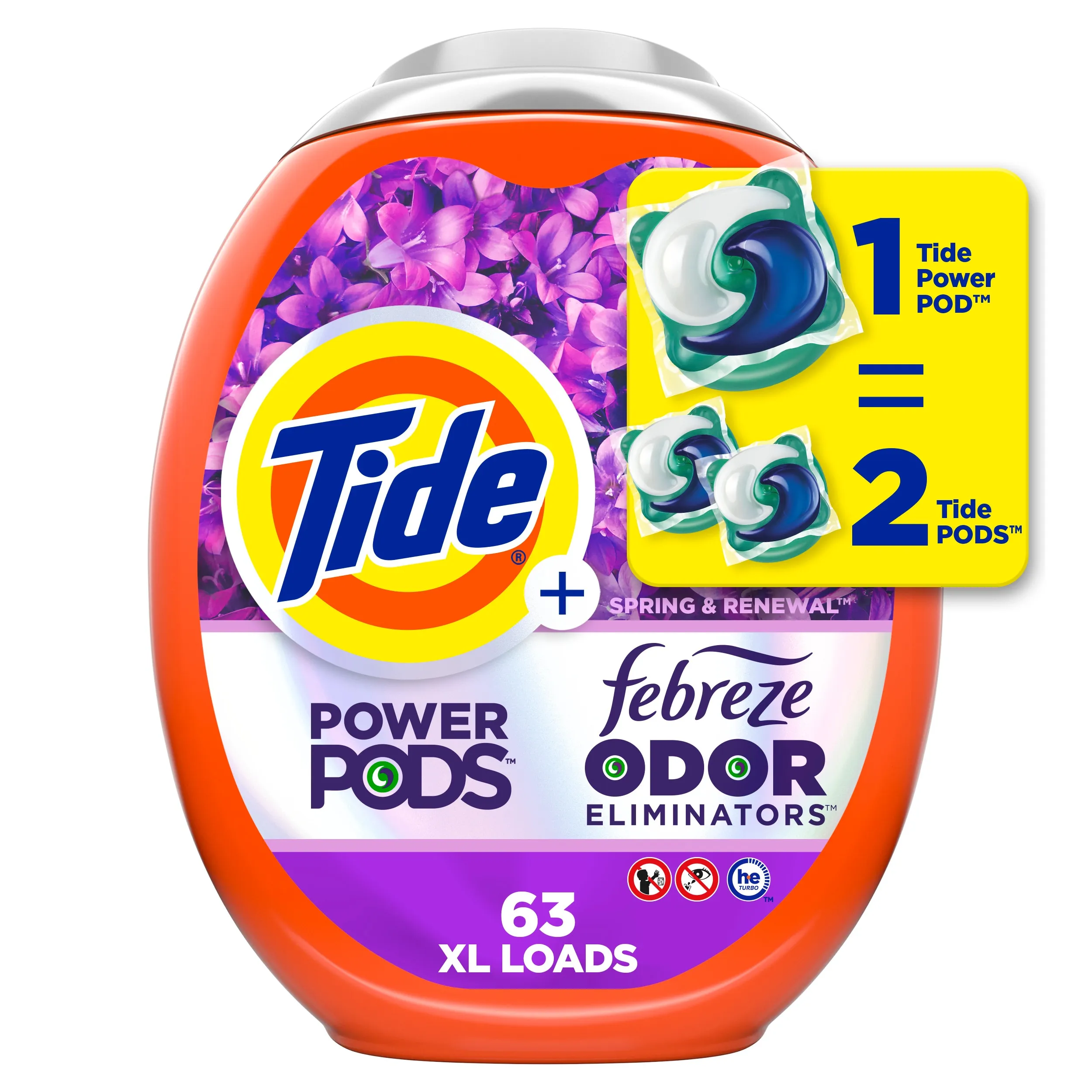 Tide Power Pods Laundry Detergent with Febreze Sport - 25 ct