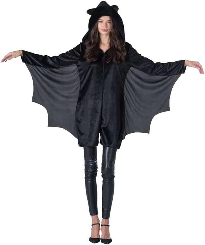 Spooktacular Creations Black Bat Costume Women, Halloween Costumes for Adults