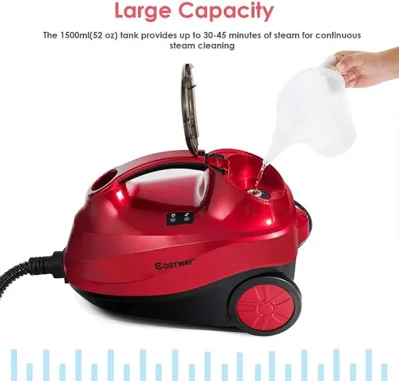 2000W Multipurpose Steam Cleaner 19 Accessories Household 1.5L Tank for Cleaning