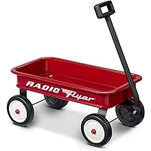 Radio Flyer 16.5” Retro Toy Wagon (Amazon Exclusive), Red Wagon Toy for Ages 1.5+