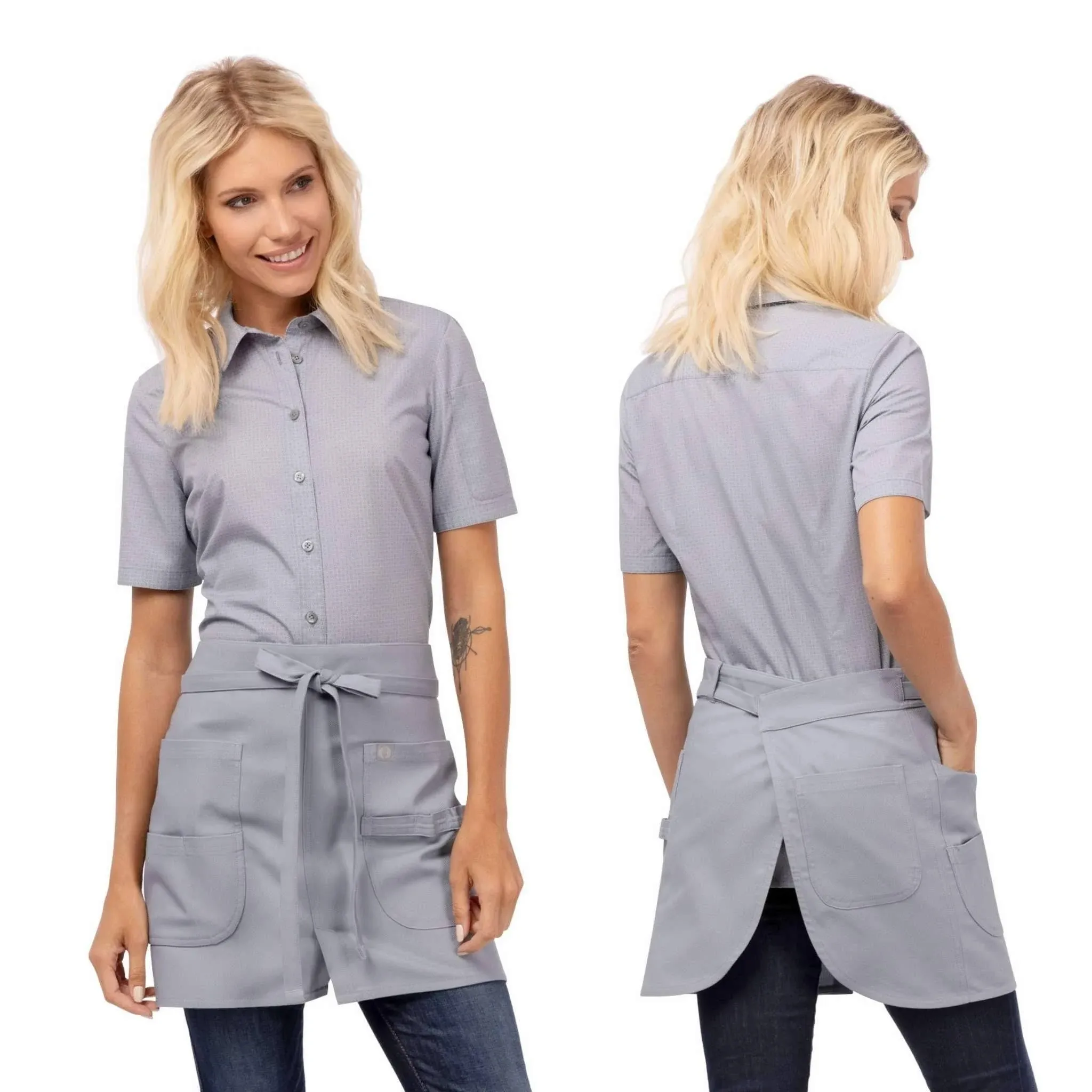 Chef Works Unisex Logan Half Bistro Apron