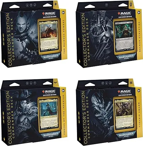 Magic: The Gathering Universes Beyond Warhammer 40,000 Collector’s Edition Commander Deck Bundle – Includes all 4 DecksMagic: The Gathering Universes Beyond Warhamm…