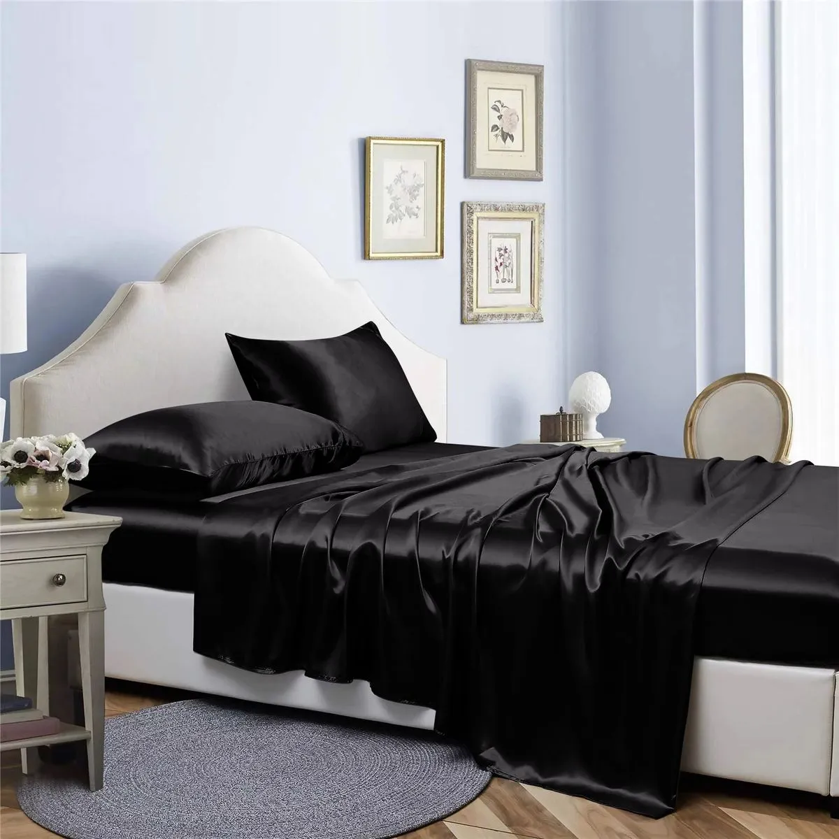 Bella & Whistles Satin Charmeuse Sheet Set