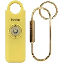 She’s Birdie–The Original Personal Safety Alarm for Women by Women–130dB Siren, Strobe Light and Key Chain in 5 Pop Colors