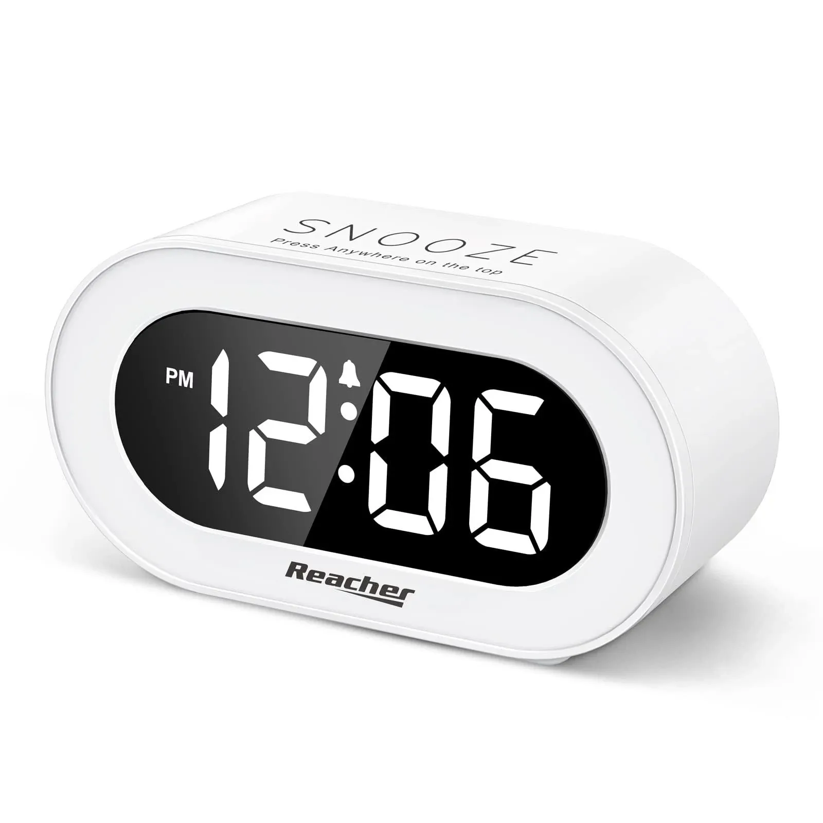 Reacher Small LED Digital Alarm Clock with Snooze