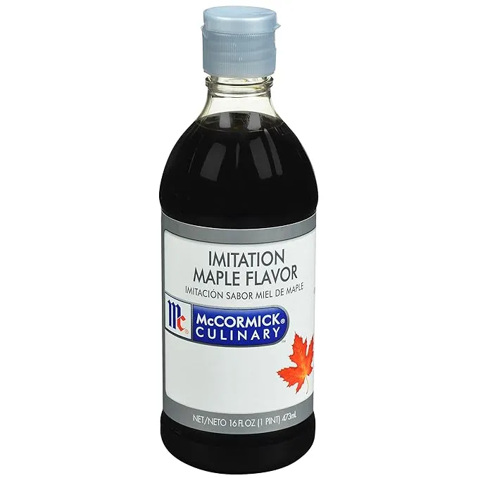 McCormick Culinary Imitation Maple Flavoring, 16 fl oz - One 16 Fluid Ounce Bottle of Maple Flavoring Extract for Baking, Use in Pancake Batter, Coffee, Cakes, Icings and More