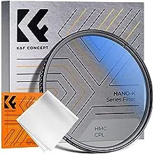 K&F Concept 72mm Circular Polarizer Filter Ultra-Slim 18 Multi-Coated Optical Glass Circular Polarizing Filter for Camera Lenses with Cleaning Cloth (K Series)K&F Concept 72mm Circular Polarizer Filter Ultra-Slim 18…