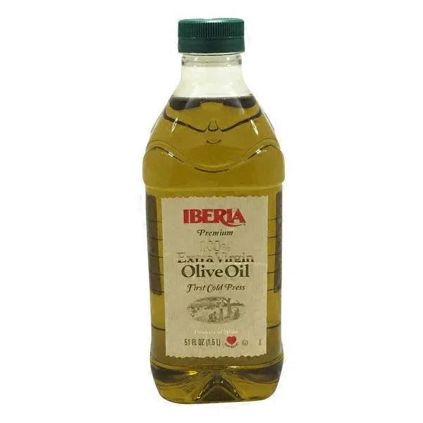 Iberia First Cold Pressed Extra Virgin Olive Oil, 1.5 Liters