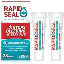 Rapid-Seal Wound Gel (1 Count) | Stops Bleeding in Seconds, Ideal for Cuts, Scrapes and Razor Nicks