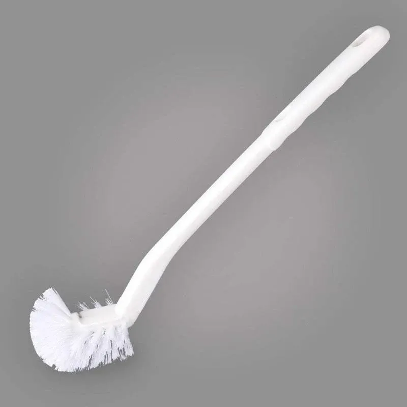 Baffect Curved Toilet Brush Plastic Long Antislip Grip Handle Toilet Cleaning Brushes Strong Decontamination Hanging Portable Toilet Bowl Brush Bathroom Accessories