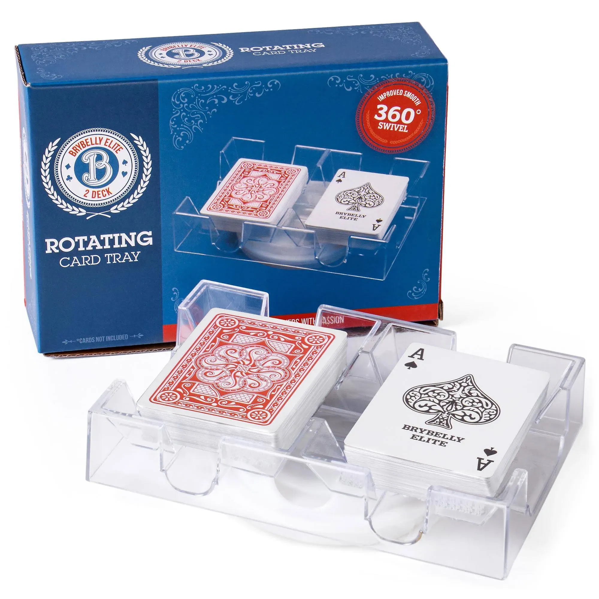 Brybelly Elite Rotating Card Deck Tray