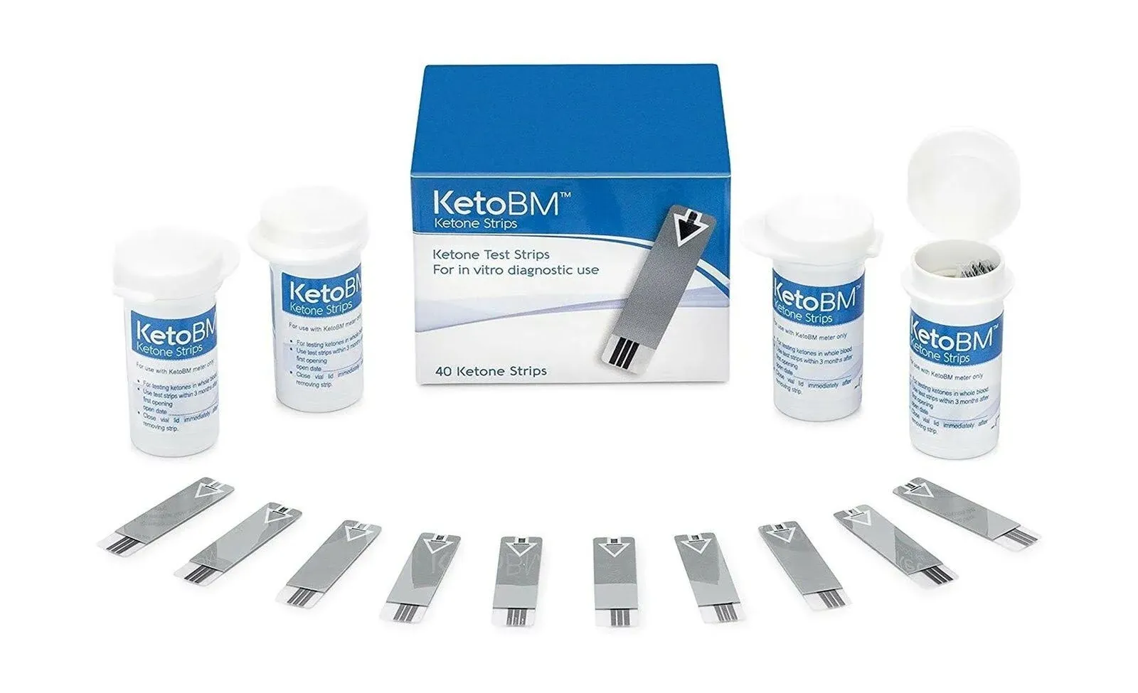 Ketobm Ketone Strips for Home Health Test - 40 Pack