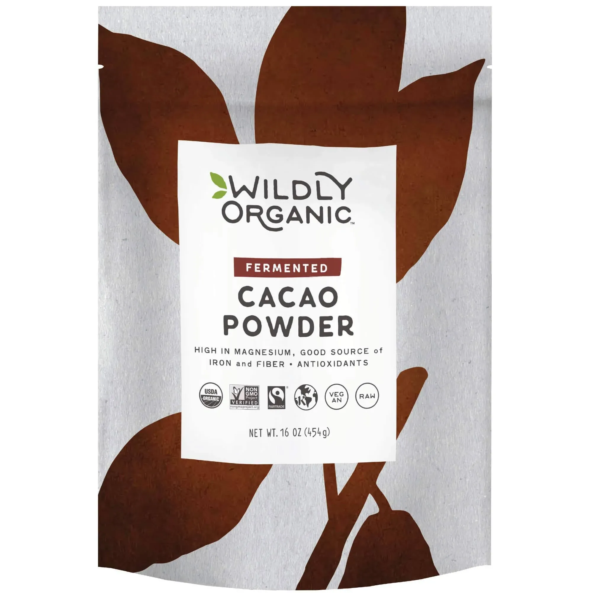 Wildly Organic Fermented Cacao Powder 16 oz