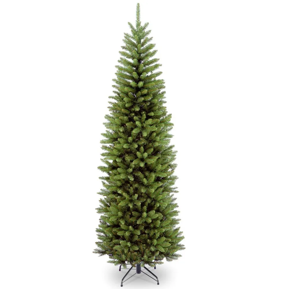 National Tree Company Artificial Slim Christmas Tree, Green, Kingswood Fir, Includes Stand, 4 Feet