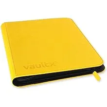 Vault X Premium Exo-Tec® Zip Binder - 9 Pocket Trading Card Album Folder - 360 Side Loading Pocket Binder for TCG (Yellow)Vault X Premium Exo-Tec® Zip Binder - 9 Pocket Trading Ca…