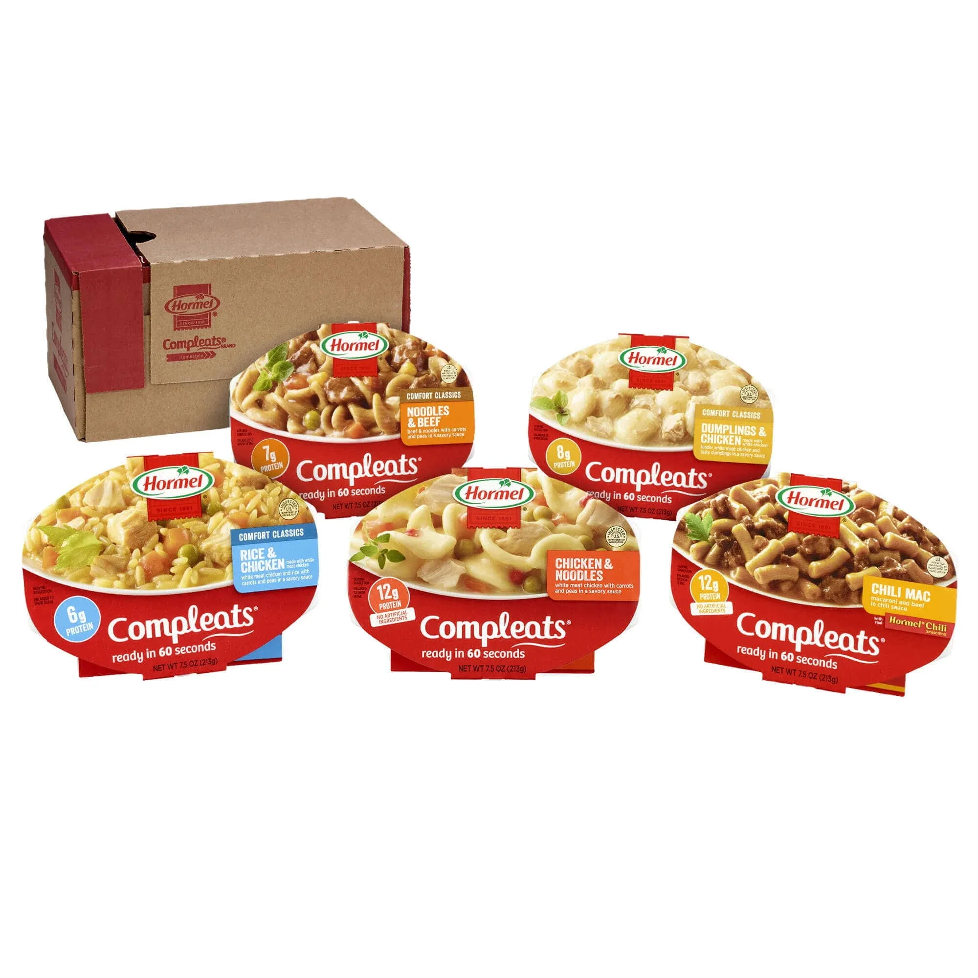 HORMEL COMPLEATS Microwave Tray Meals 🍲🥘 Variety Pack  (Pack Of 5)