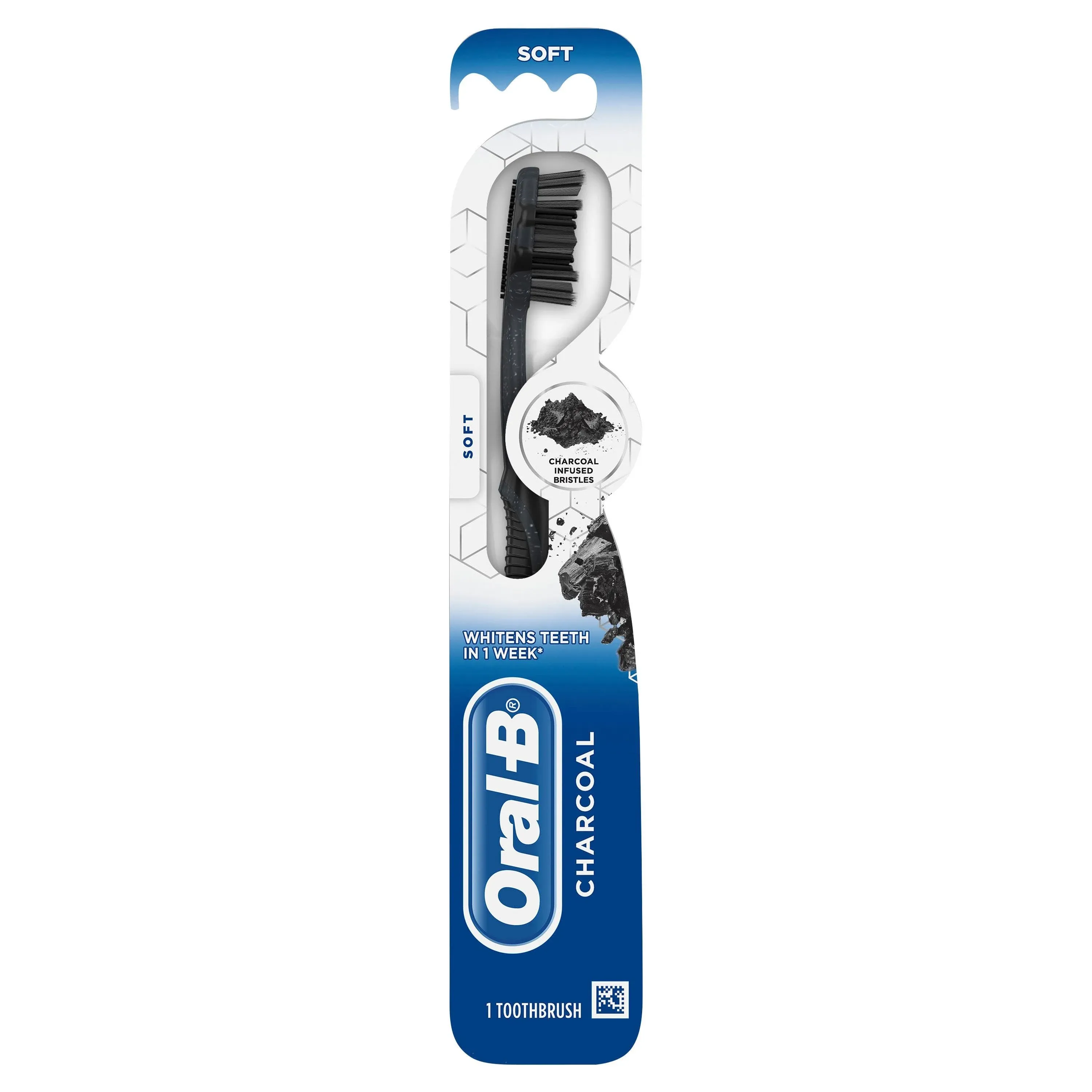 Oral-B Toothbrush, Soft, Charcoal