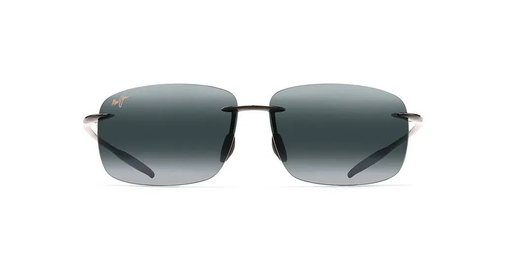 Maui Jim Breakwall Nuetral Grey Wrap Unisex Sunglasses 422-02 63