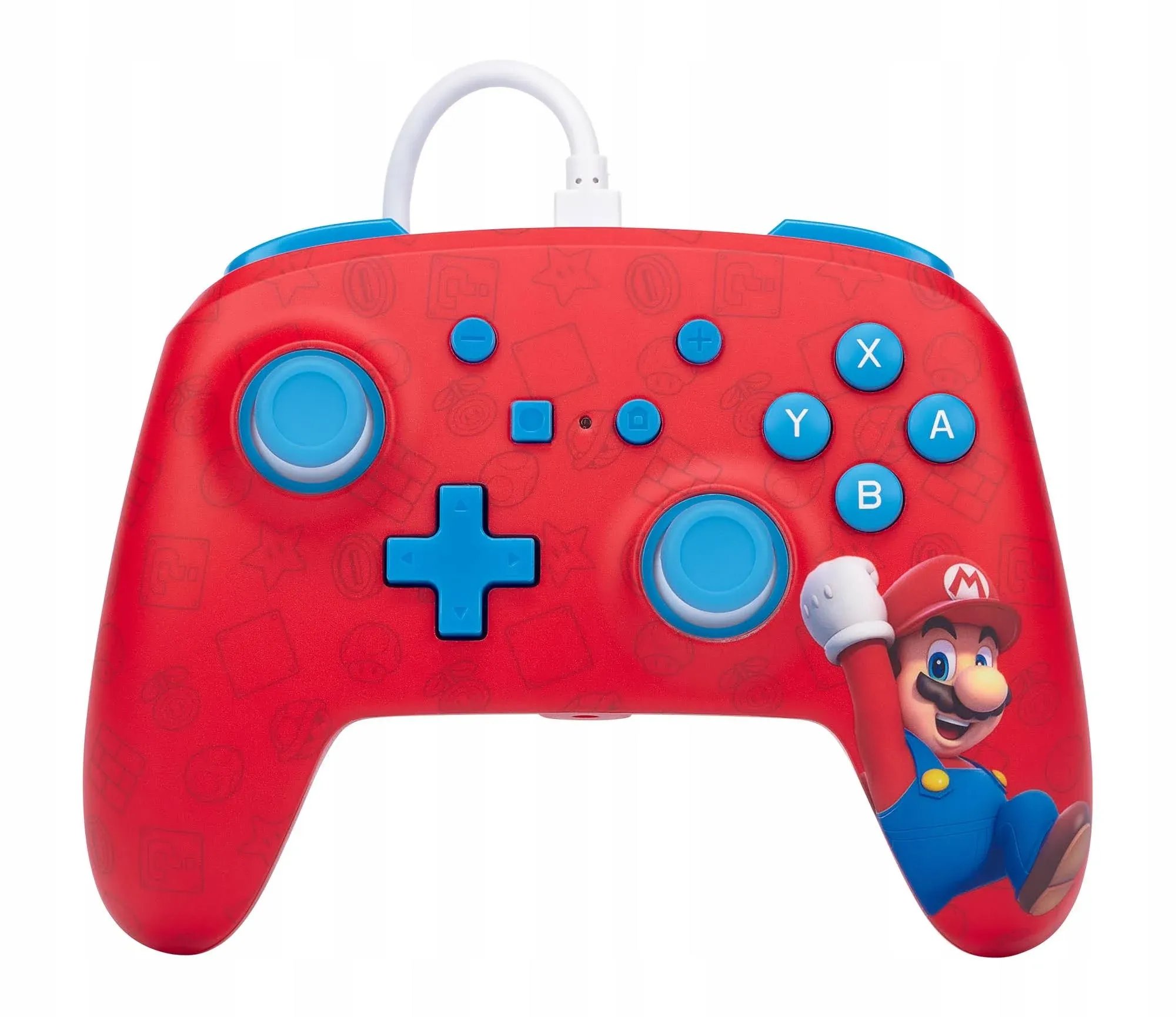 PowerA Enhanced Wired Controller for Nintendo Switch - Woo-hoo! Mario, Gamepad, game controller, wired controller, officially licensed