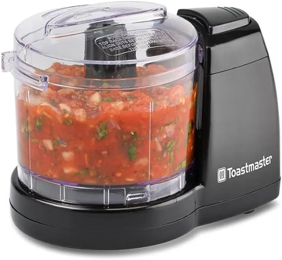 Toastmaster TM-61MC 1.5 Cup One-Touch Mini Food Chopper, Black