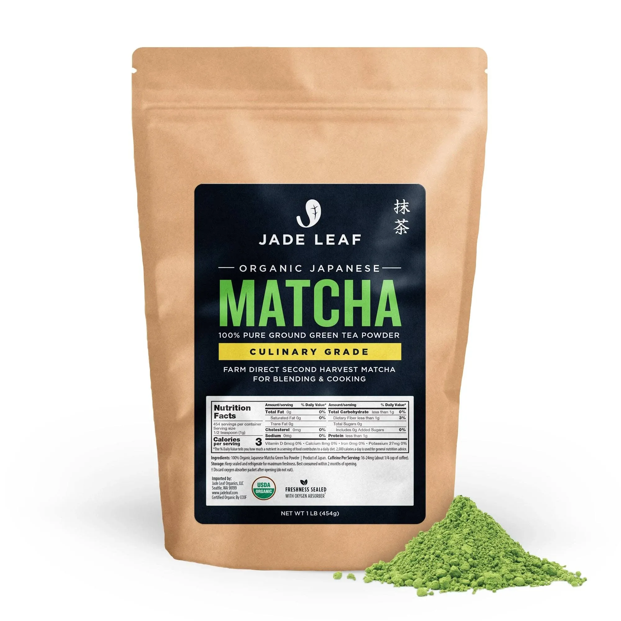 Jade Leaf Matcha Organic Green Tea Powder