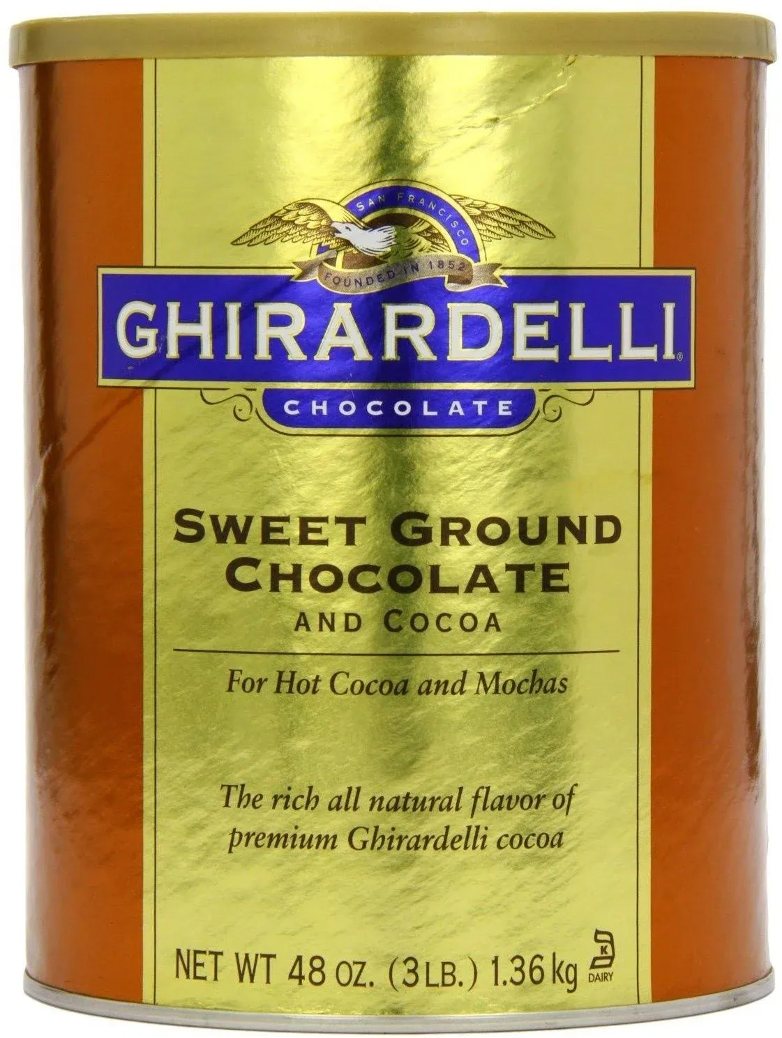 Ghirardelli Sweet Ground Chocolate and Cocoa Powder 3 Pound