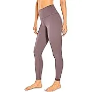 CRZ YOGA Women Naked Feeling Yoga Pants 25 Inches - 7/8 High Waisted Workout Leggings