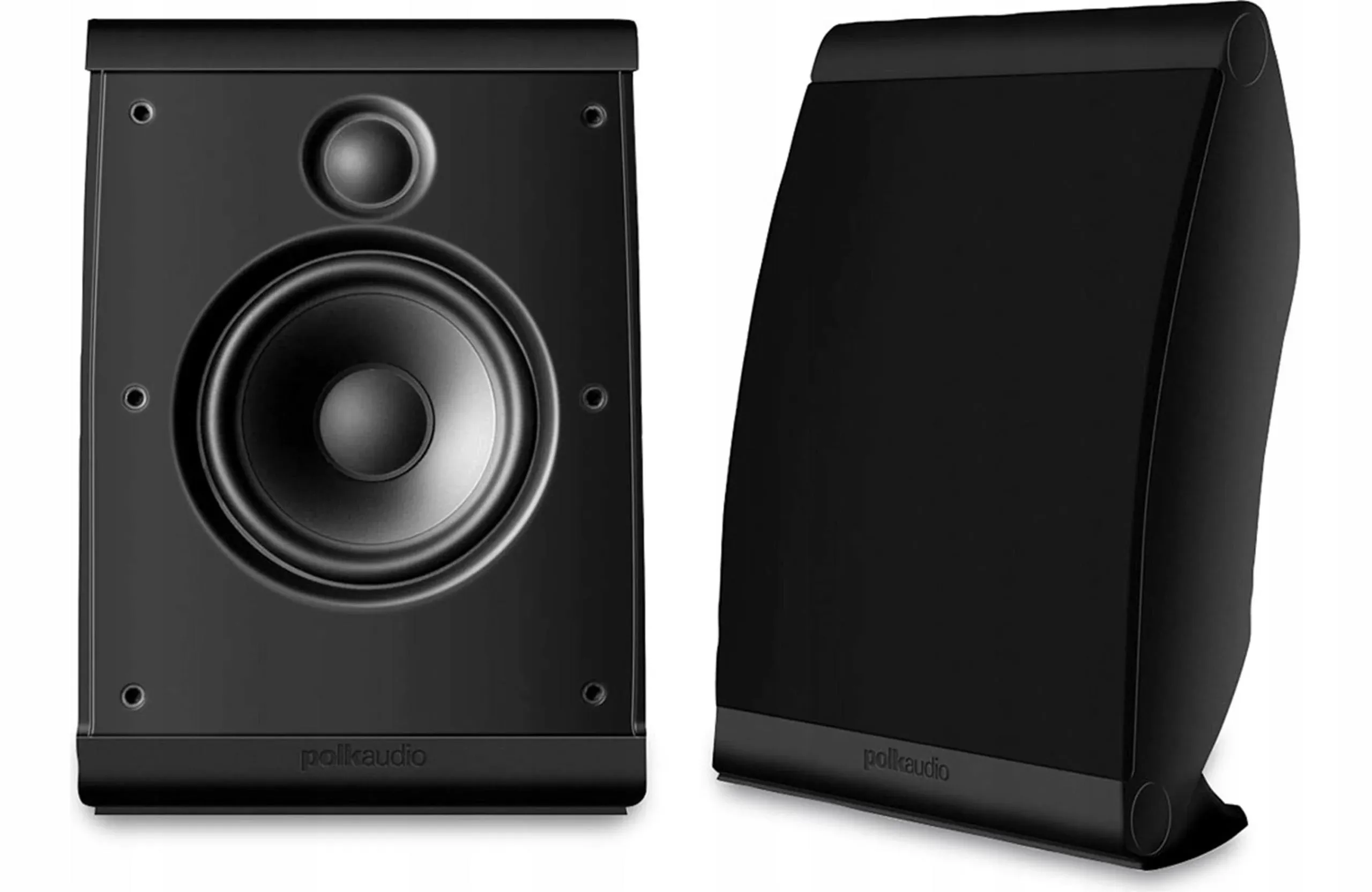 Polk Audio OWM3 Wall and Bookshelf Speakers | The Most High-Performance Versatile Loudspeaker | Paintable Grilles (Pair, Black)