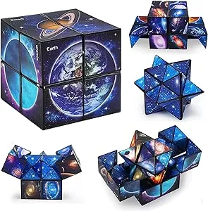 Toys for Boys Age 8-12 Gifts for 9 10 11 12 Year Old Boy Girls, Infinity Cube Fidget Toy for Kids Ages 8-10 Educational Star Cube for Boys Girl Toys 10-12 Years Old Birthday Presents Gift Ideas