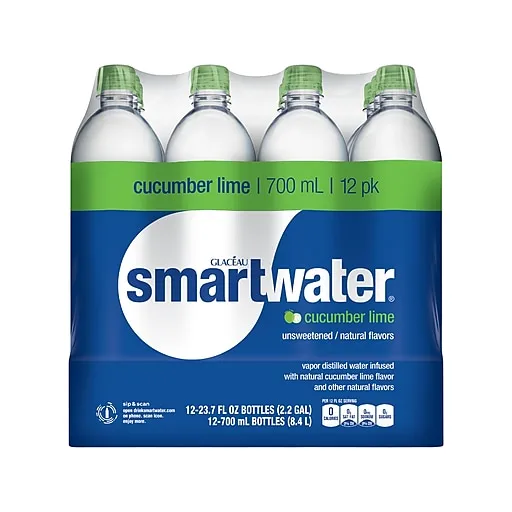 smartwater Cucumber Lime, 23.7 oz. Bottles, 12 Pack NY or ct