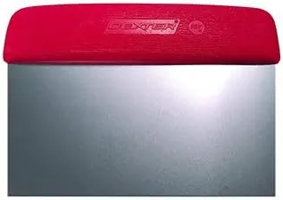 Dexter-Russell S196R Sani-Safe Dough Cutter/Bench Scraper 6 inch x 3 inch, Red Handle