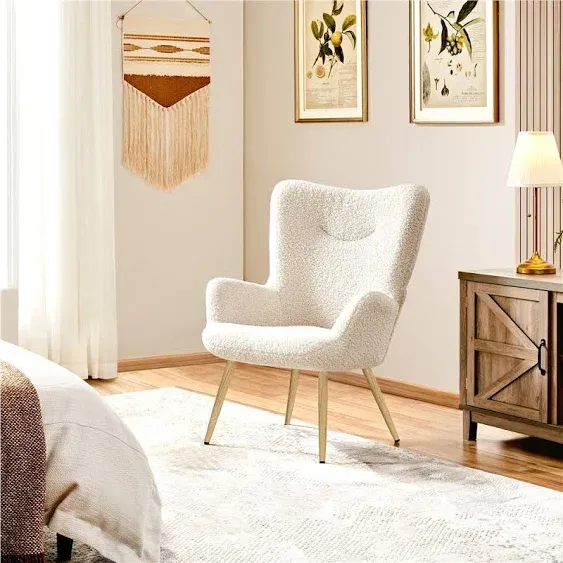 Yaheetech Modern Boucle Accent Chair