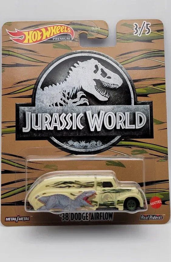 Hot Wheels Premium 2022 Pop Culture Jurassic World 5 Car Set