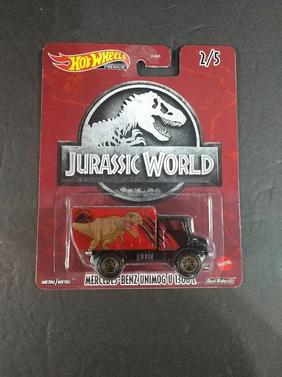 JURASSIC WORLD Hot Wheels 2022 Pop Culture Premium Set of 5