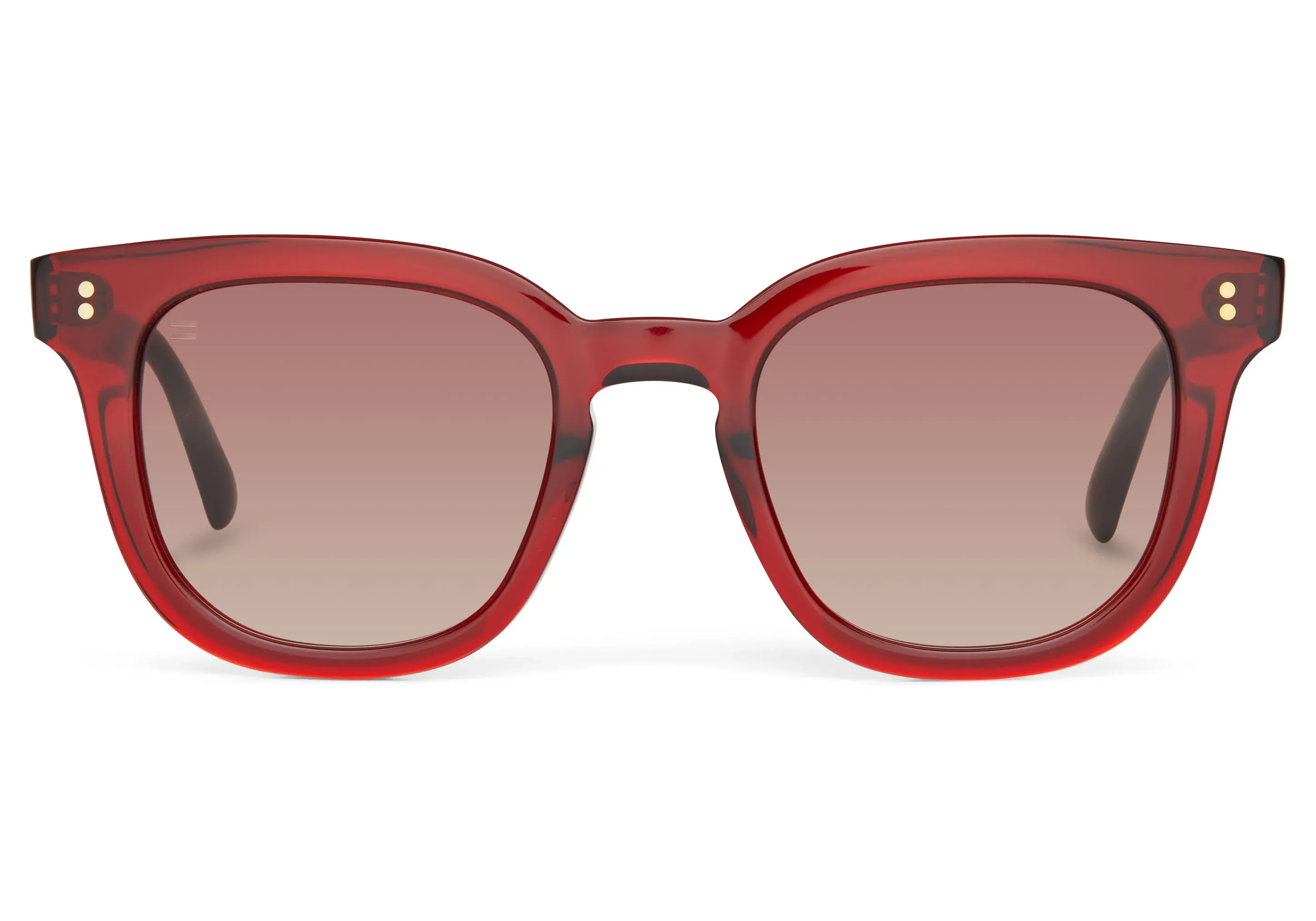 Toms Sunglasses Brown Venice Red Frame Gradient Lens