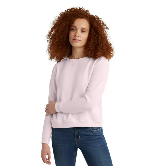 Terra & Sky Women's Plus High-Low French Terrycloth Sweatshirt