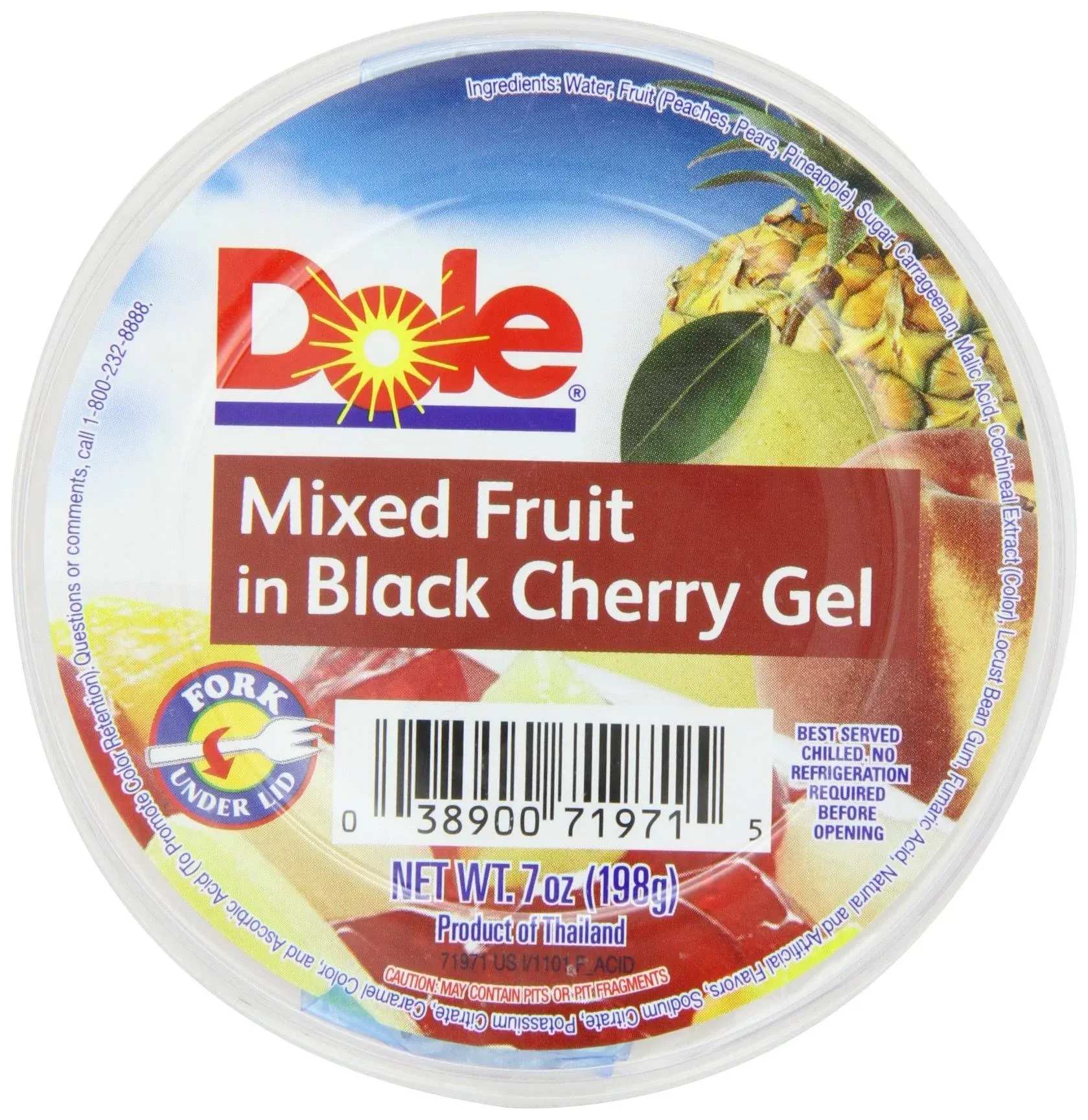 Dole Mixed Fruit In Black Cherry Gel