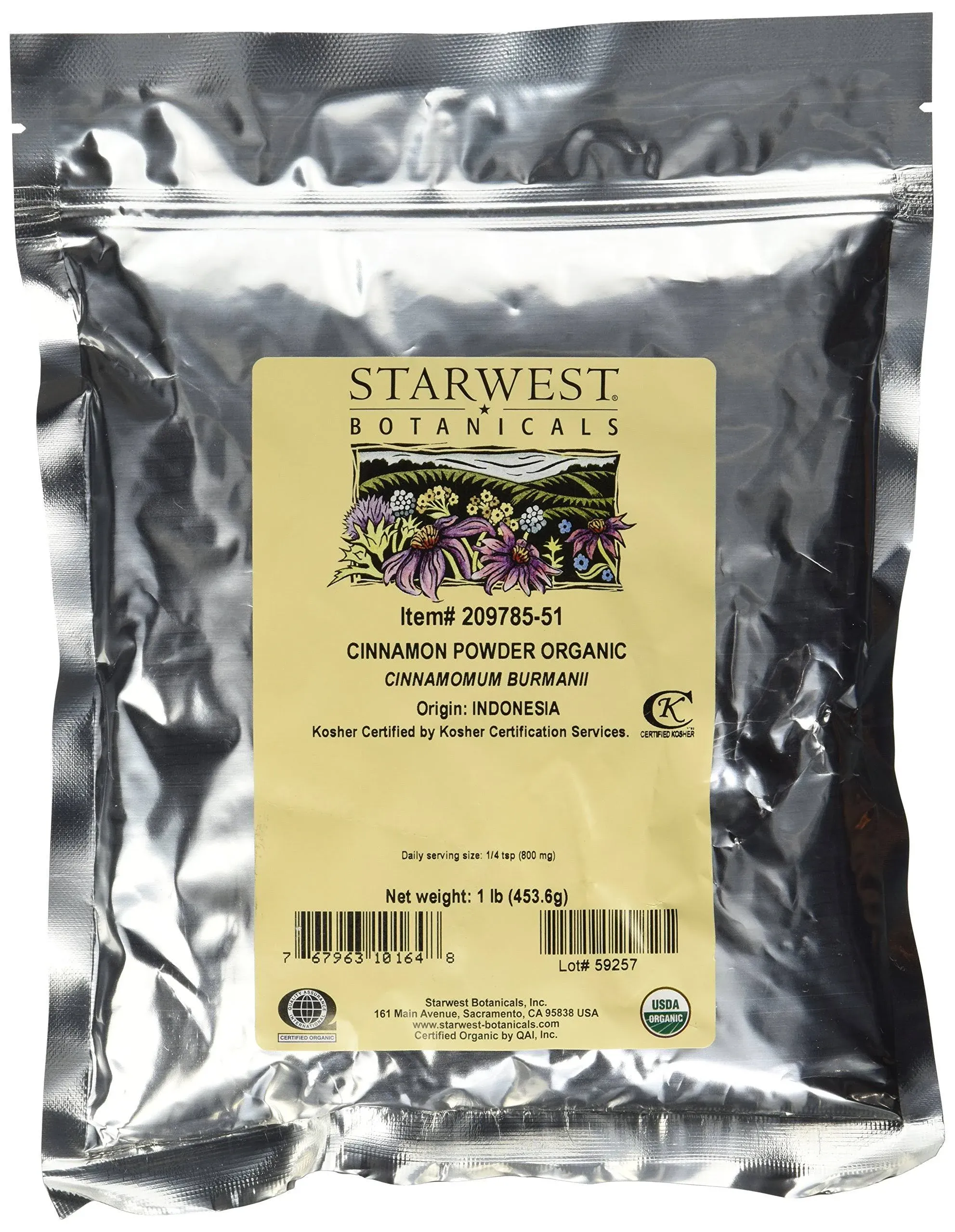 Starwest Botanicals Cinnamon Powder Organic