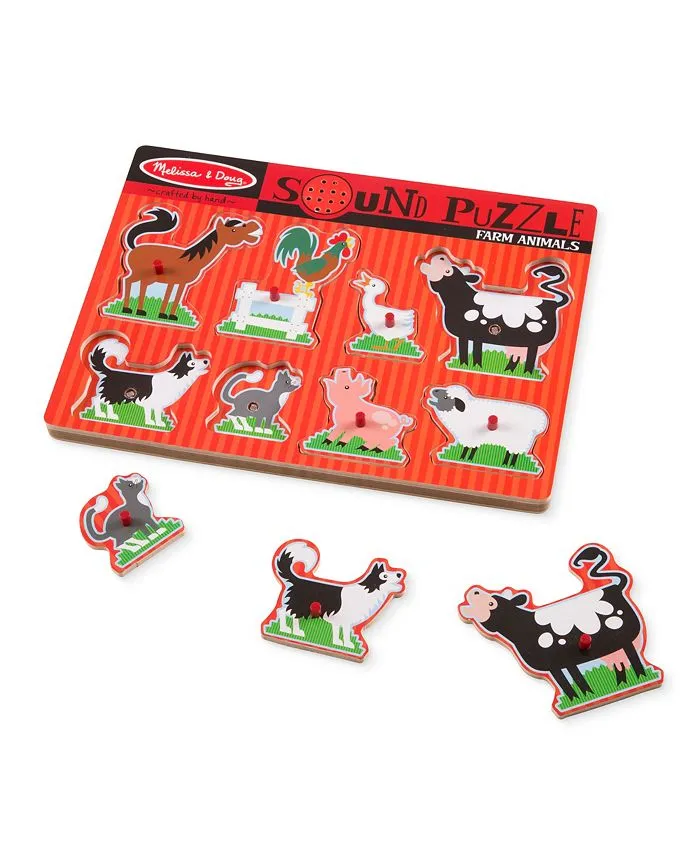 Melissa & Doug Farm Animals Sound Puzzle