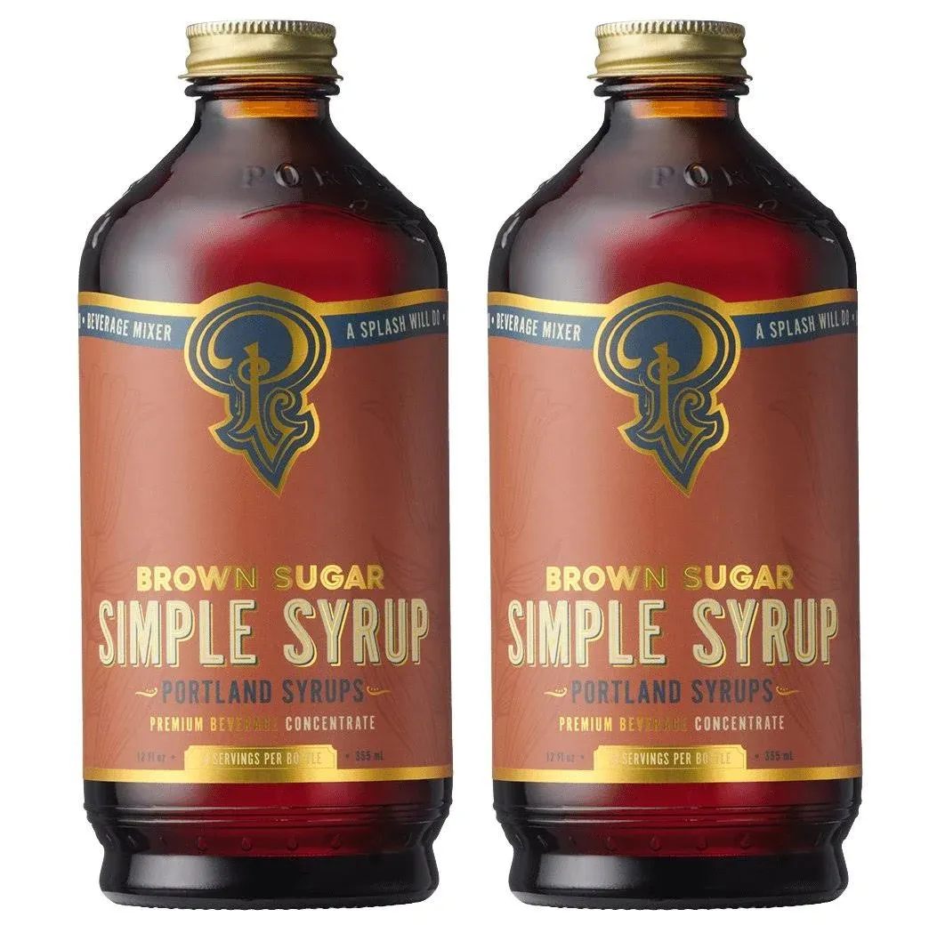 Portland Syrups Brown Sugar Simple Syrup two-pack