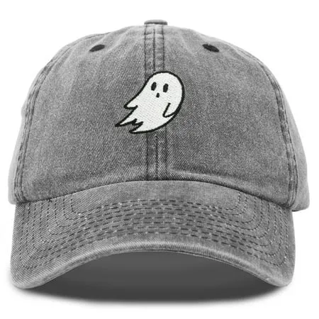 DALIX Ghost Embroidery Dad Hat Baseball Cap Cute Halloween