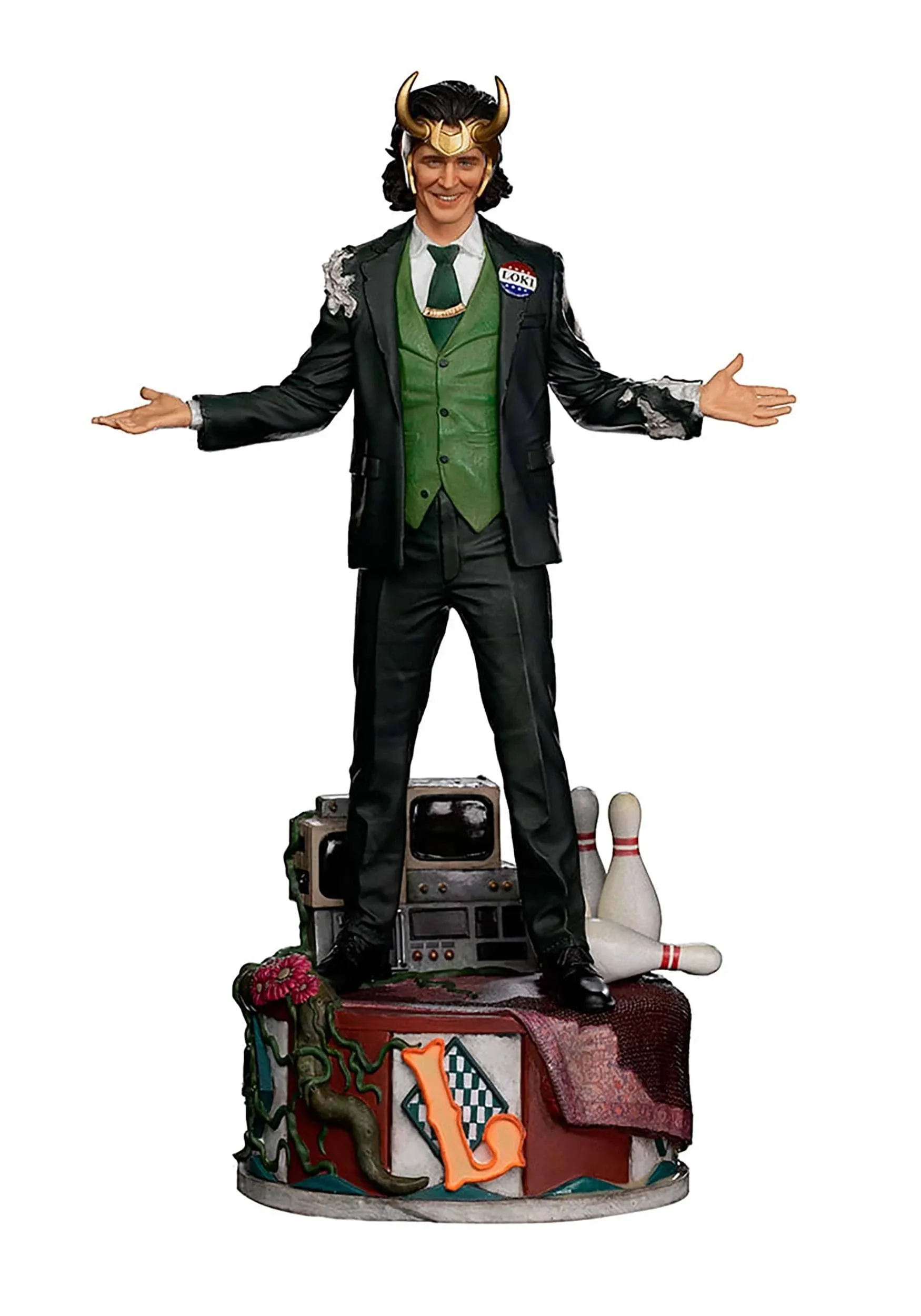 Marvel Loki President Variant Art Scale Figure Green