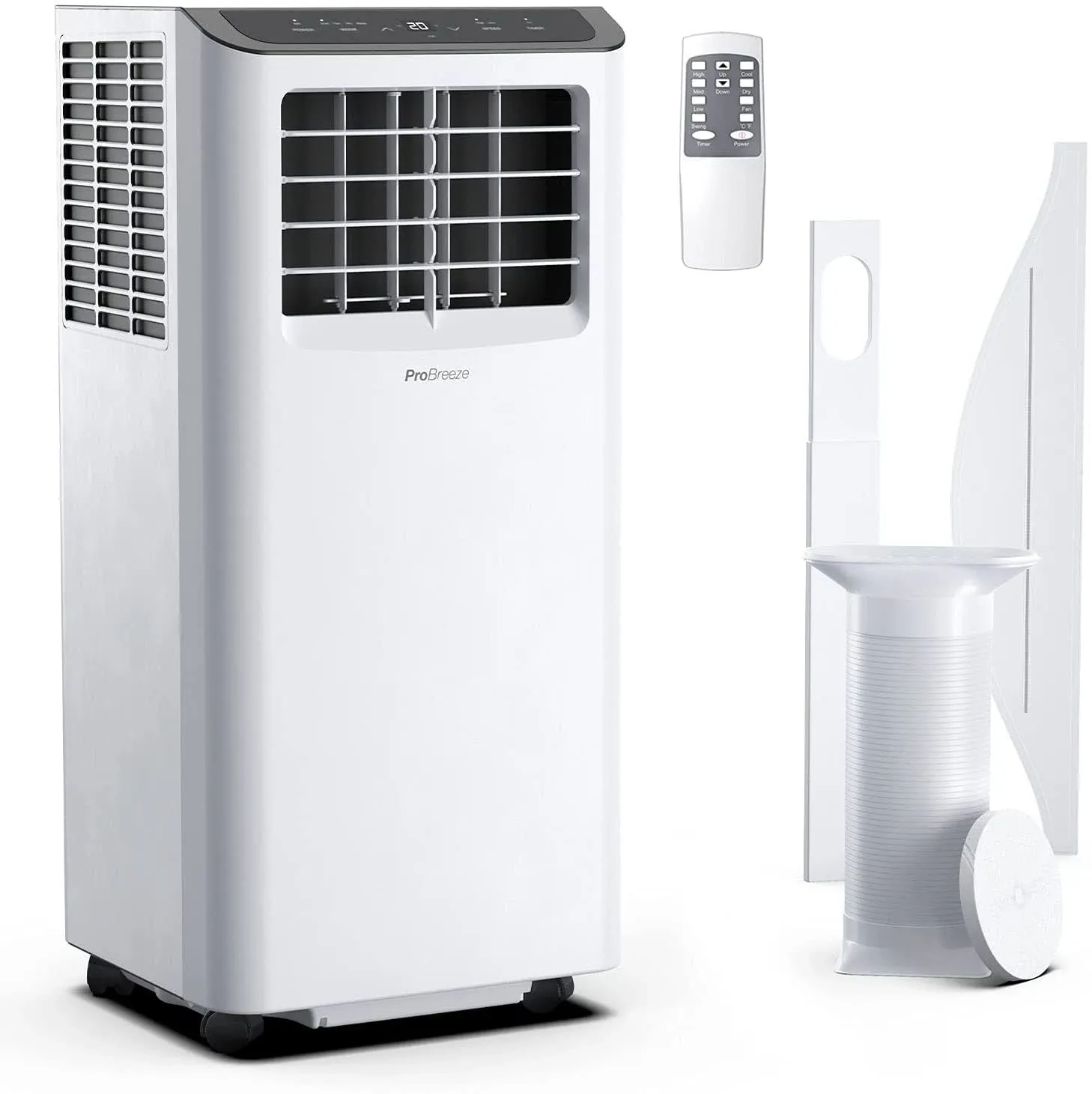 Pro Breeze 10,000 BTU Smart Air Conditioner - Portable with 4-in-1 Function, 300 ...