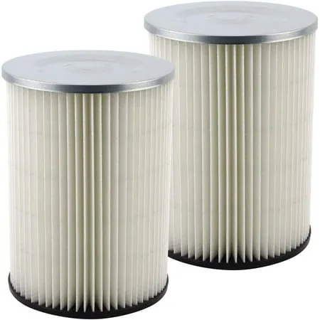 2 Pack Cartridge Filter Replacement Part 90328 Compatible with Shop Vac Craftsman and Ridgid Wet/Dry Vacuums