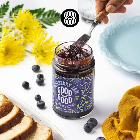 Good Good Keto Friendly Blueberry Jam, 12oz (2 Pack)