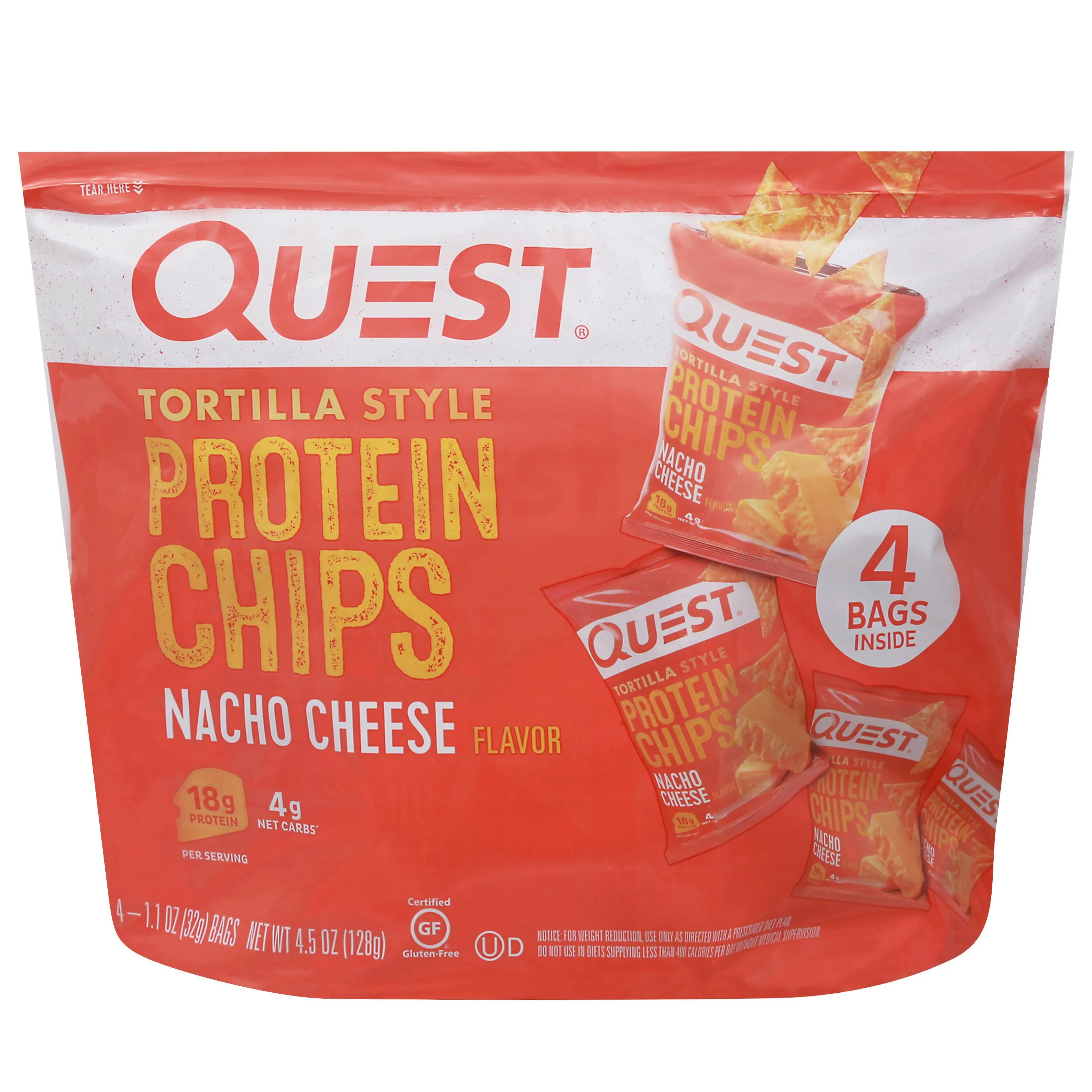 Quest Nacho Cheese Tortilla Style Protein Chips 1.1 oz