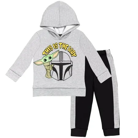 Star Wars The Kid Infant Boys Fleece Hoodie and Pants Outfit Set Infant to Big Kid