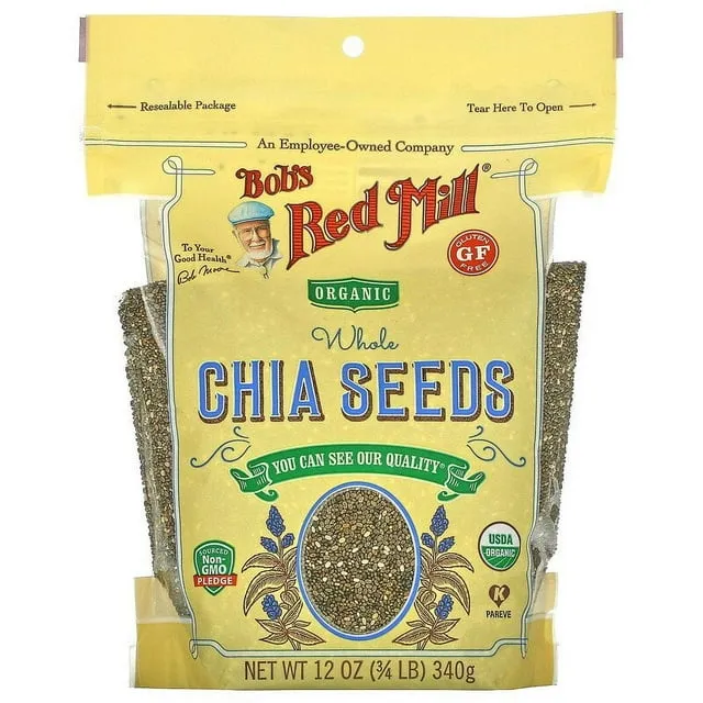 Bob's red mill graines de chia entières bio qualité supérieure naturelles et bio (340 g) - chia seeds organic premium whole-natural & organic (340 g)